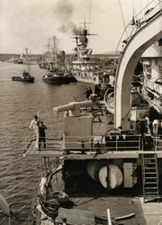 Visita da frota alemã em Swinoujscie, 1933.  
