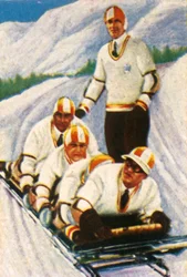 Alemanha II, equipe alemã de trenó, 1928.