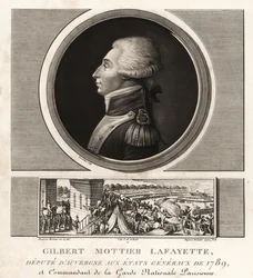 Gilbert Mottier Lafayette, deputado de Augergne aos Etats Generaux