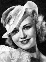 Ginger Rogers, atriz americana, 1934-1935
