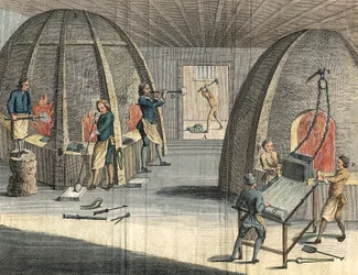 Fabricação de vidro, 1760