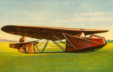 Planador com fuselagem tubular de aço, 1932.
