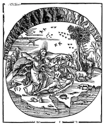 Deus criando Eva a partir da costela de Adams, 1508