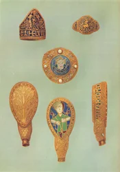 Jóias de ouro, principalmente do século IX, 1935.