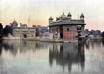 Templo Dourado, Amritsar, Punjab, Índia, c1890