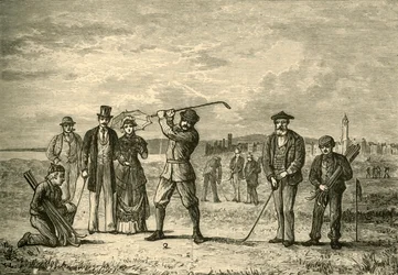 Golfe nos links, 1898.