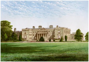 Gopsal Hall, Leicestershire, casa de Lord Howe, c1880
