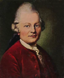 Gotthold Ephraim Lessing 1729-1781. - Pintura de Anton Graff, 1934.