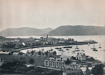 Gourock - a cidade e o porto, 1895