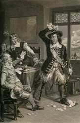 Governador Stuyvesant Destruindo a convocação para se render, 1877.