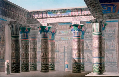 Grande Templo, Ilha de Philae, Núbia, Egito, século XIX