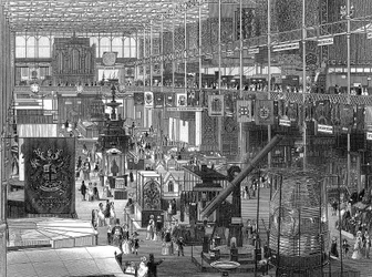Grande exposição no Palácio de Cristal, Hyde Park, Londres, 1851