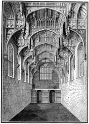 Grande salão, Palácio do Hampton Court, Londres, 1893.