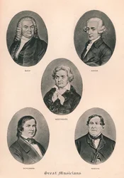 Grandes músicos - Placa III., 1895