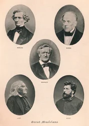 Grandes músicos - Placa II., 1895