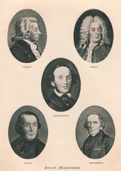 Grandes músicos - Placa IV., 1895