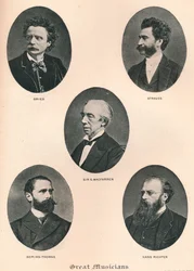 Grandes músicos - Placa IX., 1895
