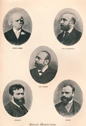 Grandes músicos - Placa VIII., 1895