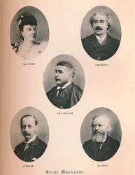 Grandes músicos - Placa XIV., 1895