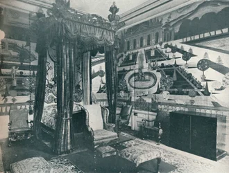 Quarto verde de veludo, Stoke Edith, c1909