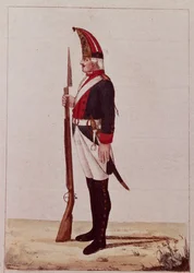 Granadeiro do Primeiro Batalhão da Marinha, 1786