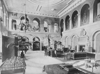 Castelo de Grimsthorpe, Lincolnshire - O Conde de Ancaster, 1910