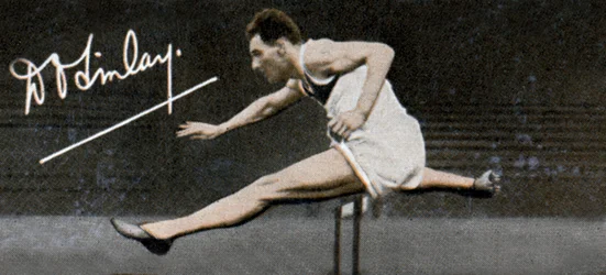 Capitão do grupo Donald Don Osborne Finlay, Grã-Bretanha e atleta olímpico, 1935