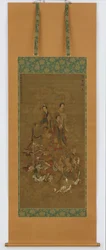 Grupo de Seres Celestiais, período Nanbokucho, séculos XIV-XV.