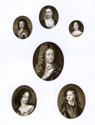Grupo de retratos reais, final do século XVII - início do século XVIII 1906