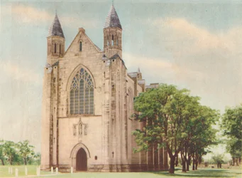 Capela da escola secundária de Guildford, c1947.