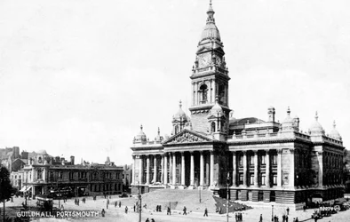 Guildhall, Portsmouth, Hampshire, início do século XX