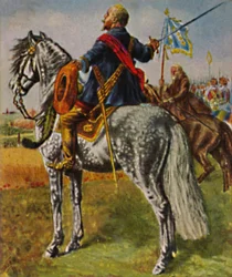 Gustav Adolf 1594-1632. Após a pintura de W. Camphausen, 1934.