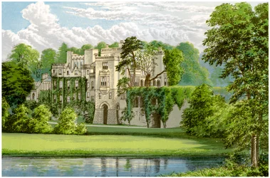 Guys Cliffe, Warwickshire, casa da família Percy, c1880