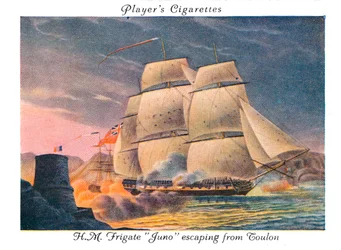HMFrigateJuno escapando de Toulon, 1936.