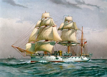 HMS Calliope, cruzador de terceira classe da Marinha Real, c1890-c1893