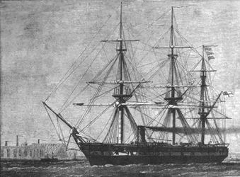 HMS Challenger, encomendado por ela ... cruzeiro na exploração do mar profundo, 1872, 1901.