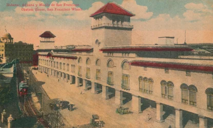 Havana: Alfândega e Cais de São Francisco. Custom House, São Francisco Wharf, Cuba, c1910