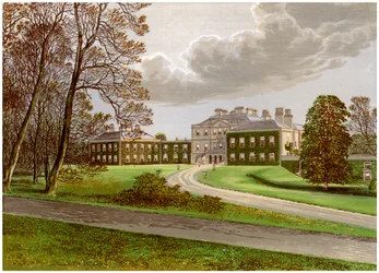 Haddo House, Aberdeenshire, casa do conde de Aberdeen, c1880
