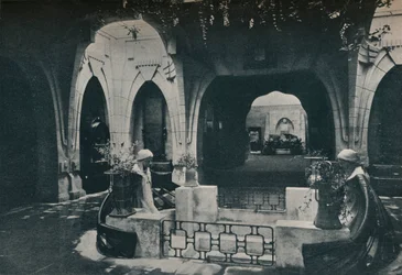 Salão na seção alemã da exposição de Turim, 1902