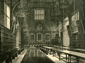 Salão do Trinity College, 1898.