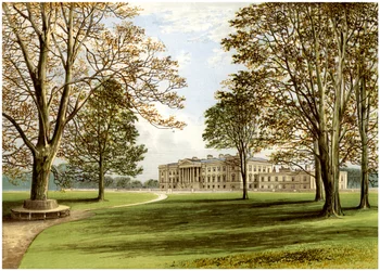 Palácio de Hamilton, Lanarkshire do Sul, Escócia, casa do Duque de Hamilton, c1880