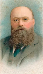 Hans Richter 1843-1916 maestro húngaro e orquestra austríaco, 1911