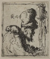 Cabeça de um caçador de ratos, século XVII.