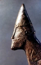 Cabeça de um guerreiro viking, séculos c9-11