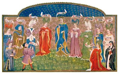 Cocar no MS do século XV. Roy. 15 E. v., Século XV, 1903