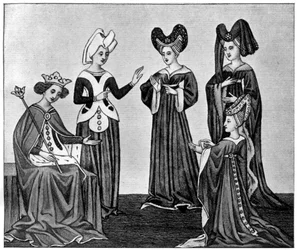 Cocares em forma de coração, século XV, 1910