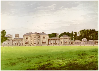 Heaton Park, Lancashire, casa do conde de Wilton, c1880