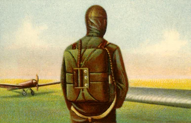 Pára-quedas de Heinecke, c1918, 1932.