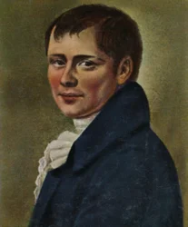 Heinrich von Kleist 1777-1811. - Pintura de Graff, 1934.