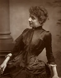 Helen Maud Holt Sra. Beerbohm Tree, atriz britânica, 1884